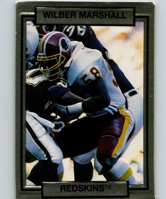 1990 Action Packed #275 Wilber Marshall Redskins NFL Football Image 1