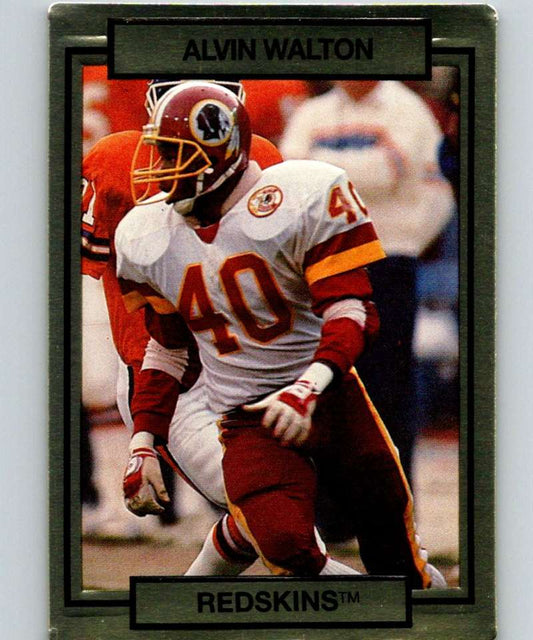 1990 Action Packed #280 Alvin Walton Redskins NFL Football Image 1