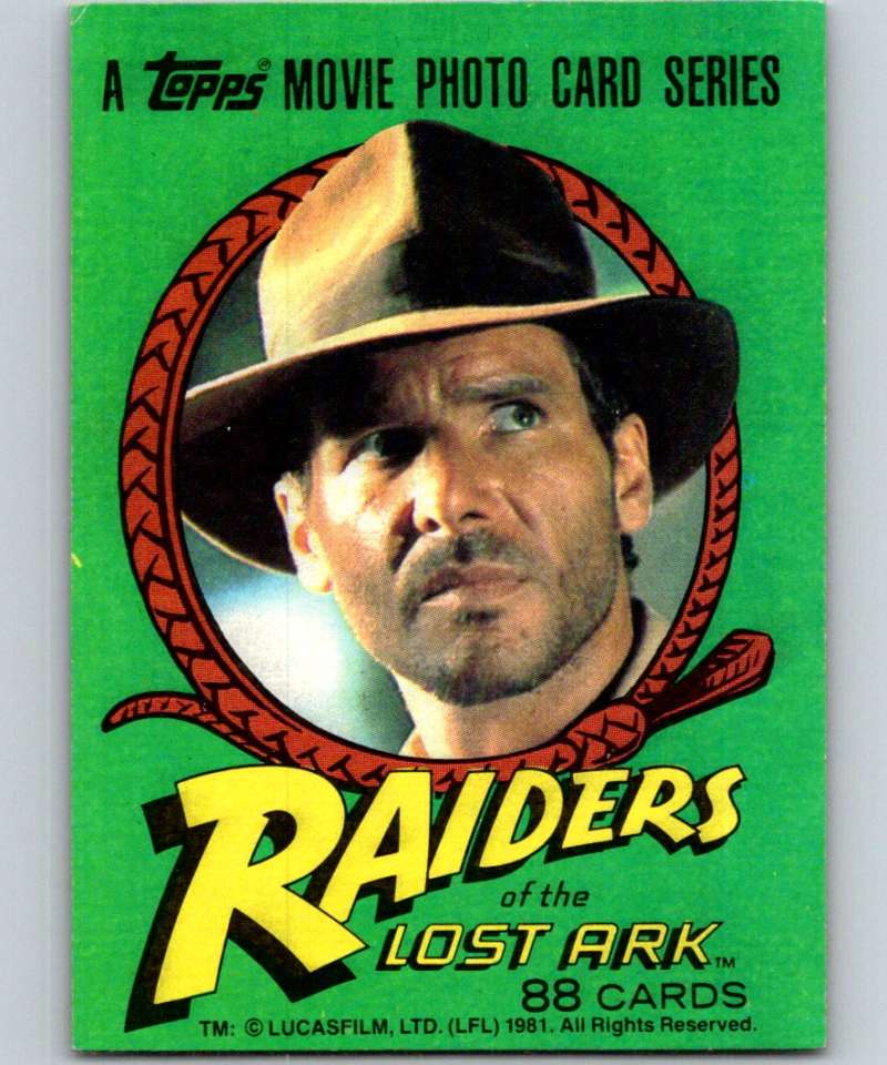 1981 Topps Raiders Of The Lost Ark #1 Title Card