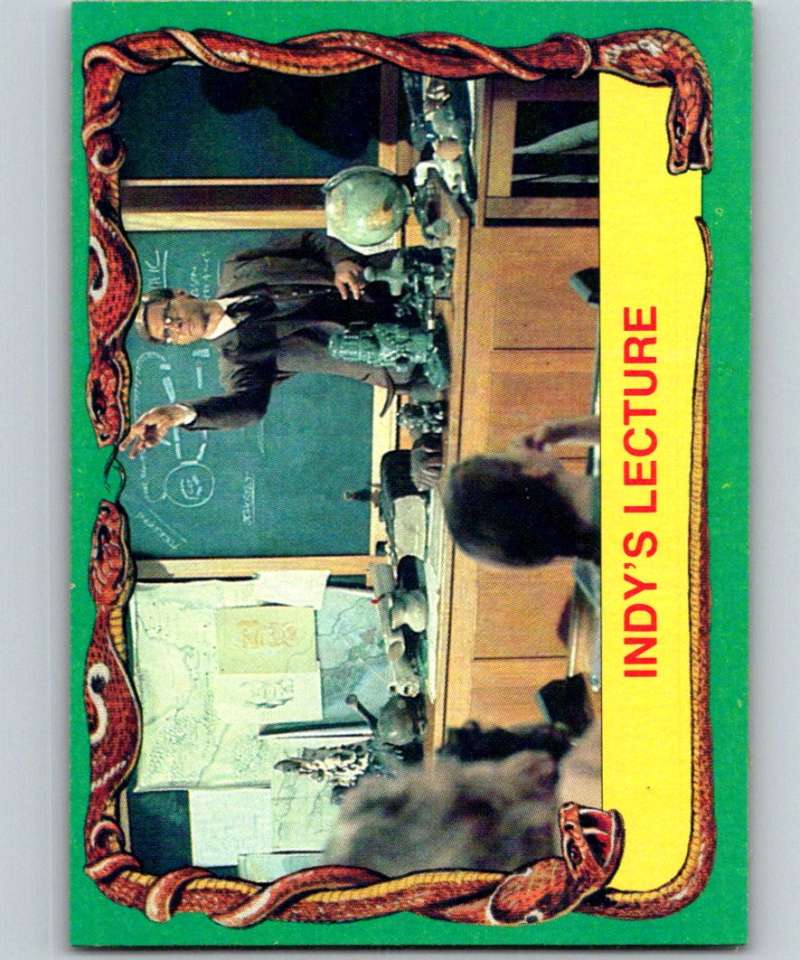 1981 Topps Raiders Of The Lost Ark #17 Indy's Lecture
