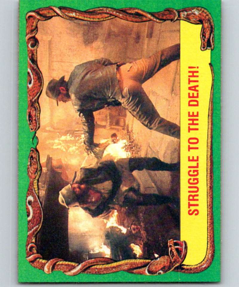 1981 Topps Raiders Of The Lost Ark #28 Struggle to the Death!