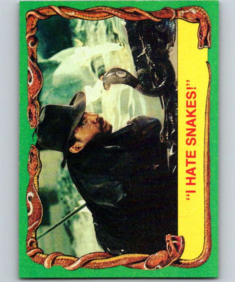 1981 Topps Raiders Of The Lost Ark #60 I Hate Snakes!