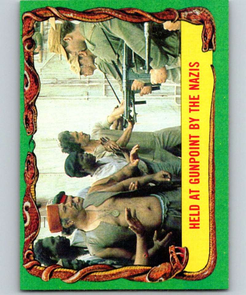 1981 Topps Raiders Of The Lost Ark #72 Held At Gunpoint By The Nazis Image 1