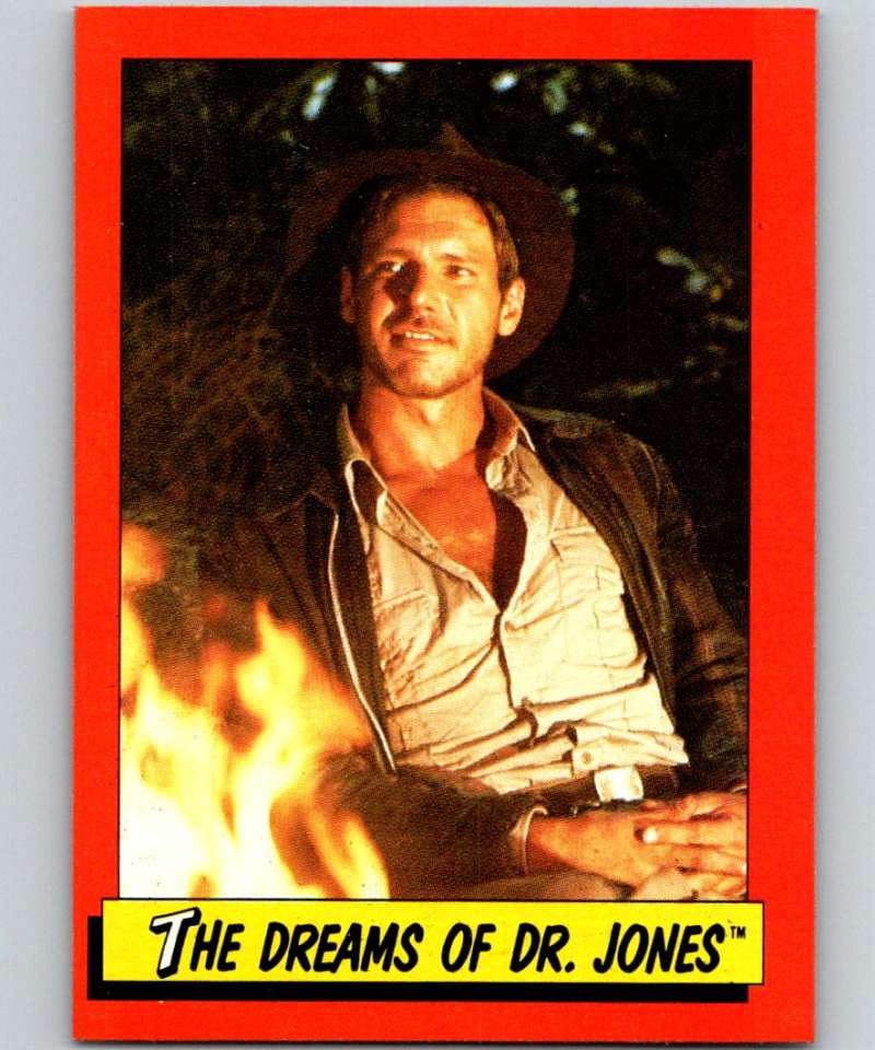 1984 Topps Indiana Jones and the Temple of Doom #19 The Dreams of Dr. Jones