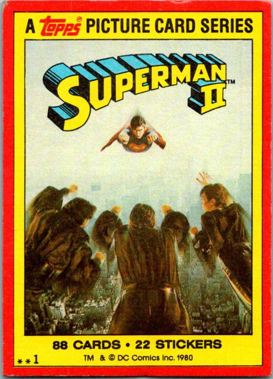 1980 Topps Superman II #1 Superman II