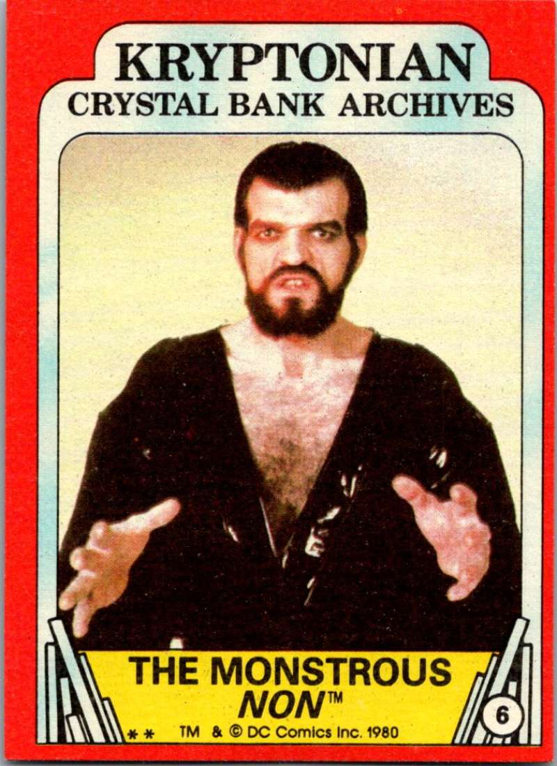 1980 Topps Superman II #6 The Monstrous Non