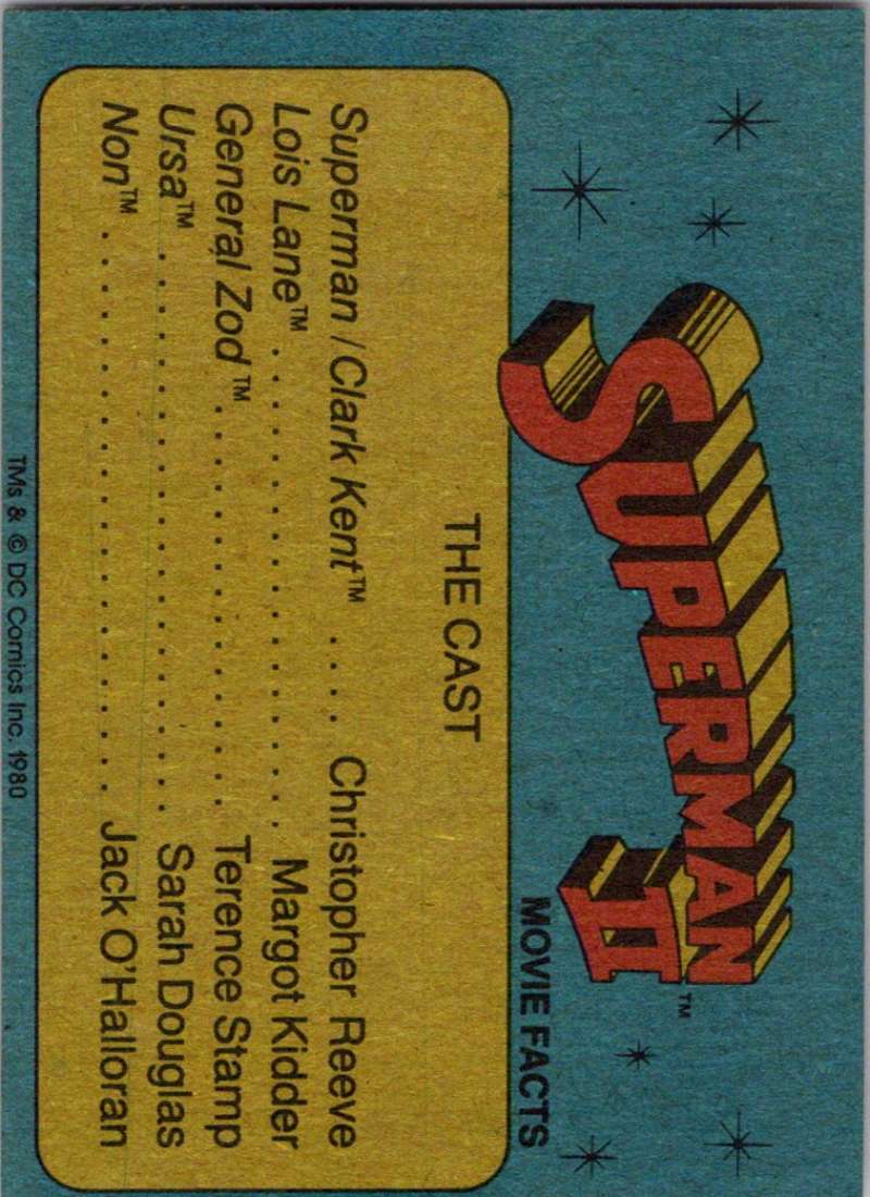 1980 Topps Superman II #6 The Monstrous Non