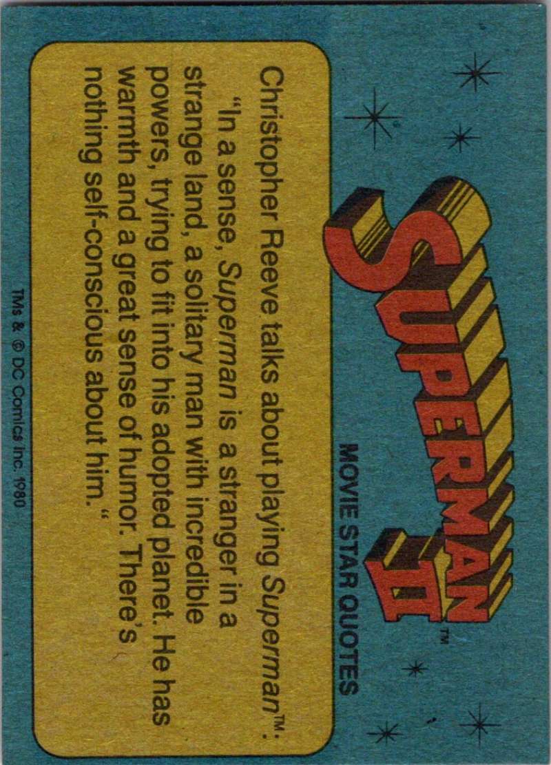 1980 Topps Superman II #9 Bumbling Crook Otis Image 2