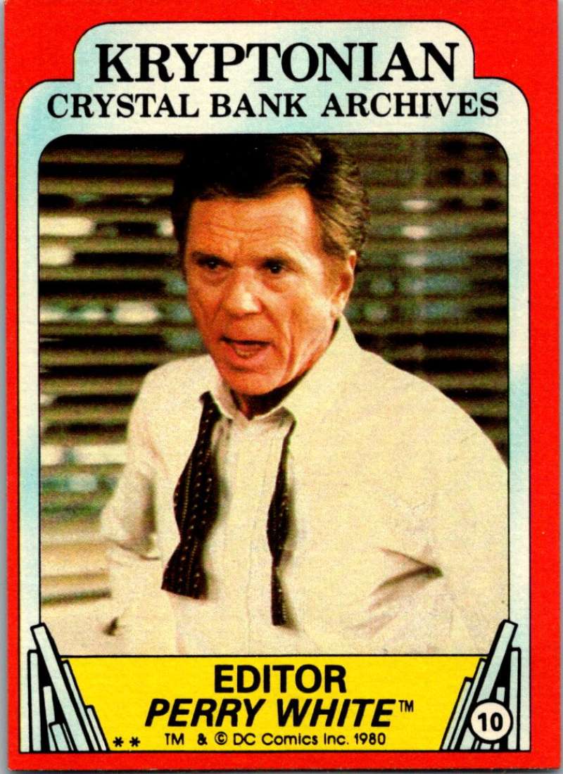 1980 Topps Superman II #10 Editor Perry White Image 1