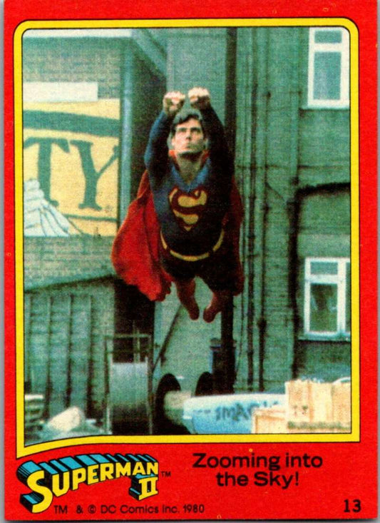 1980 Topps Superman II #13 Zooming into the Sky! Image 1