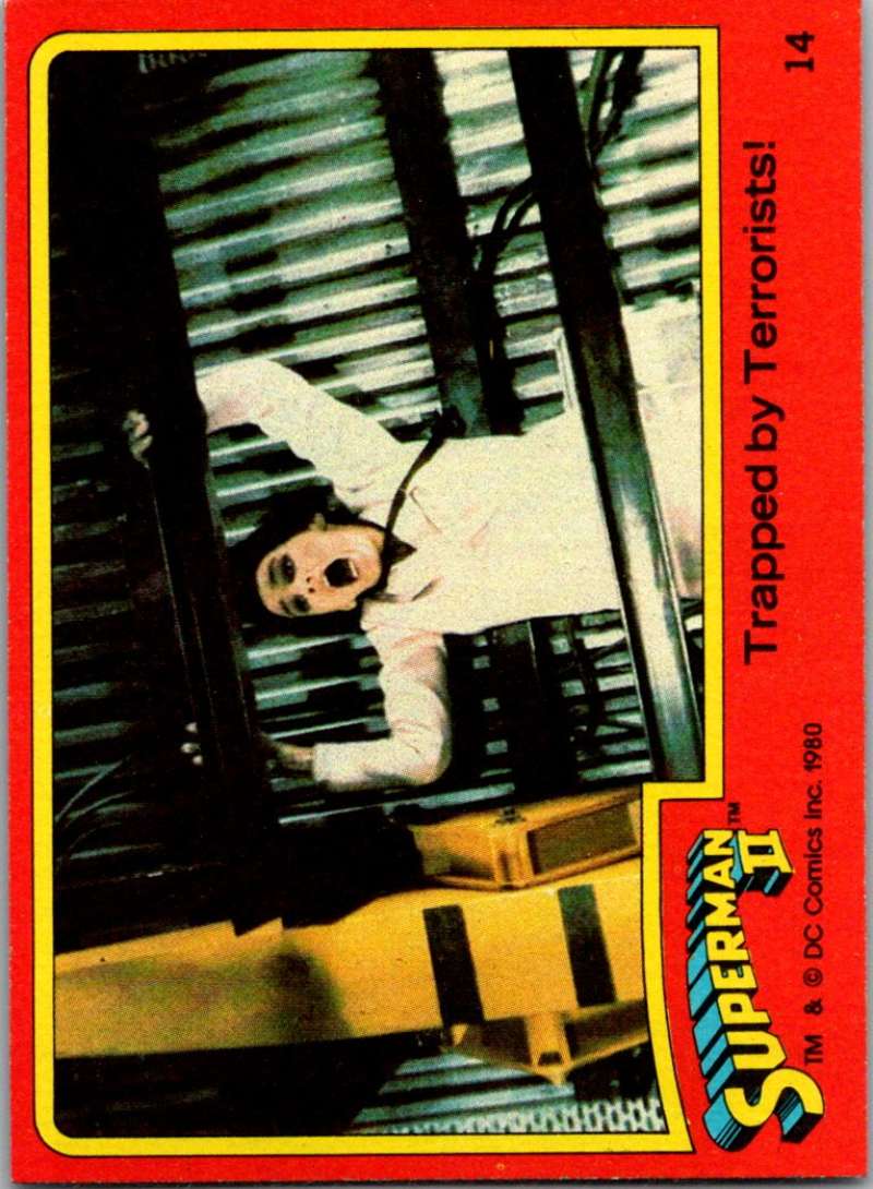 1980 Topps Superman II #14 Trapped by Terrorists! Image 1