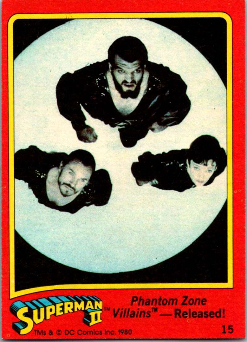 1980 Topps Superman II #15 Phantom Zone Villains -- Released!