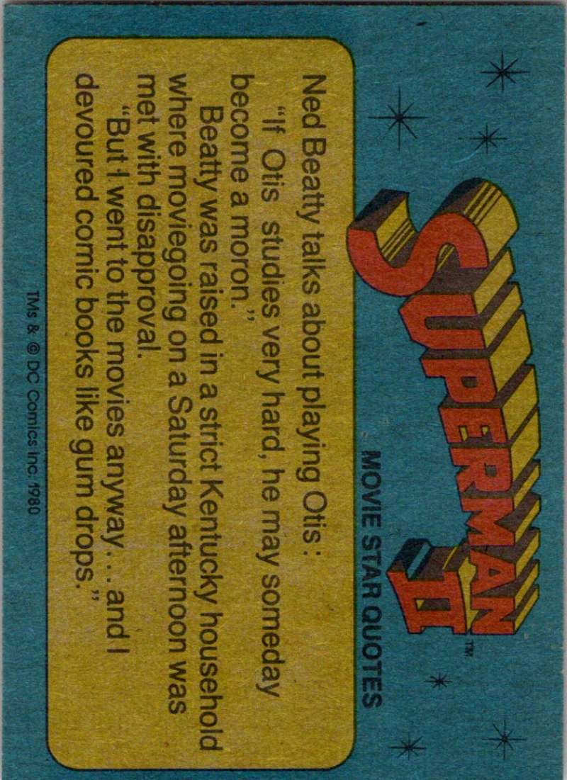 1980 Topps Superman II #23 A Child In Danger! Image 2