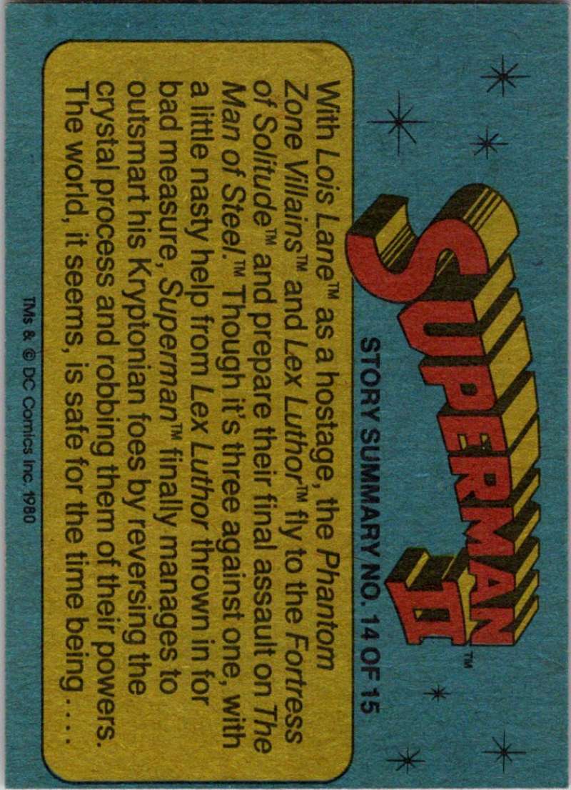 1980 Topps Superman II #34 Villains Arrive on Earth