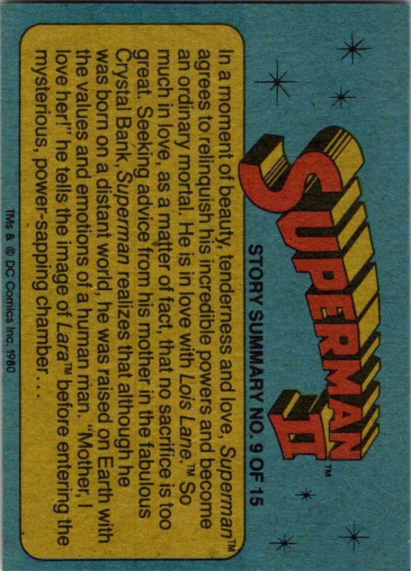 1980 Topps Superman II #42 Inside the Mysterious Chamber