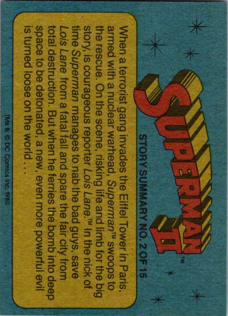 1980 Topps Superman II #46 Villains Wreak Havoc! Image 2