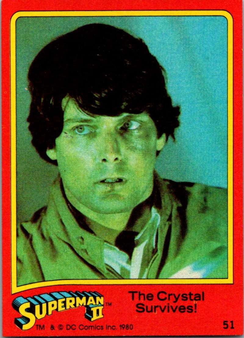 1980 Topps Superman II #51 The Crystal Survives!