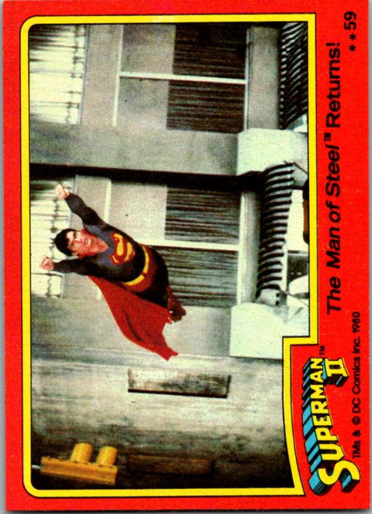 1980 Topps Superman II #59 The Man of Steel Returns! Image 1