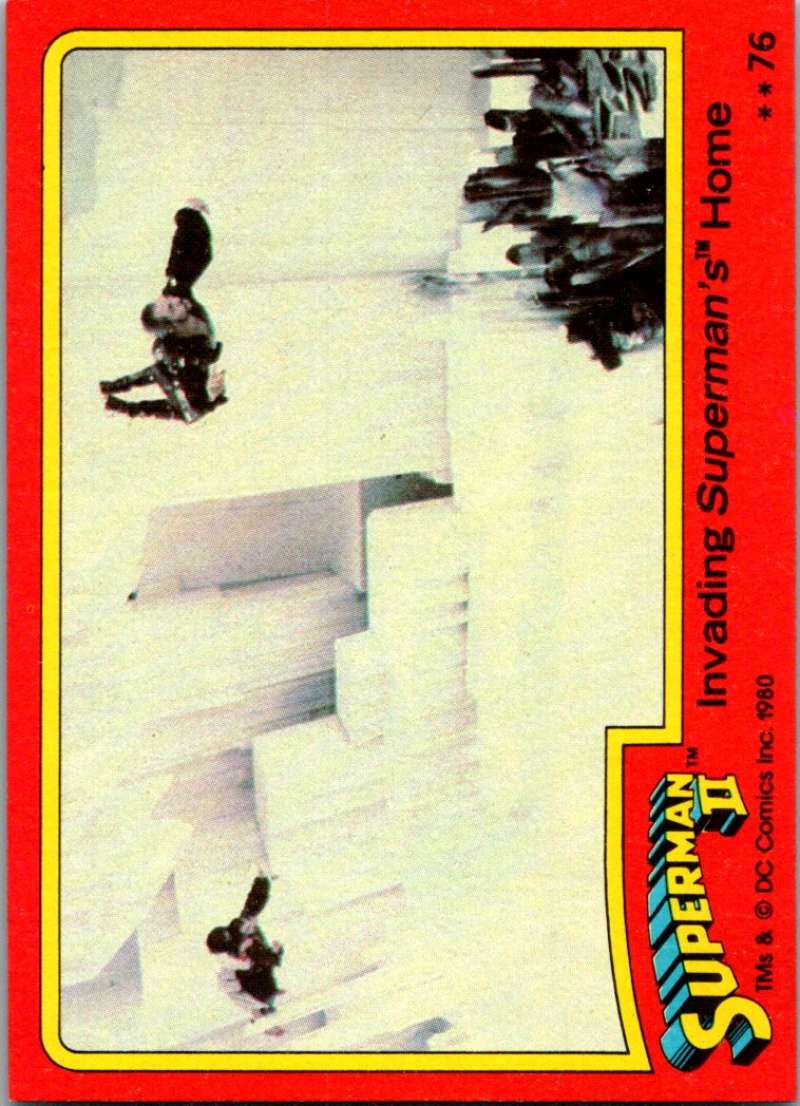 1980 Topps Superman II #76 Invading Superman's Home Image 1
