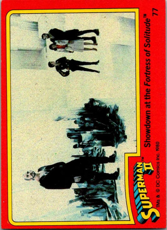 1980 Topps Superman II #77 Showdown at the Fortress of Solitude Image 1