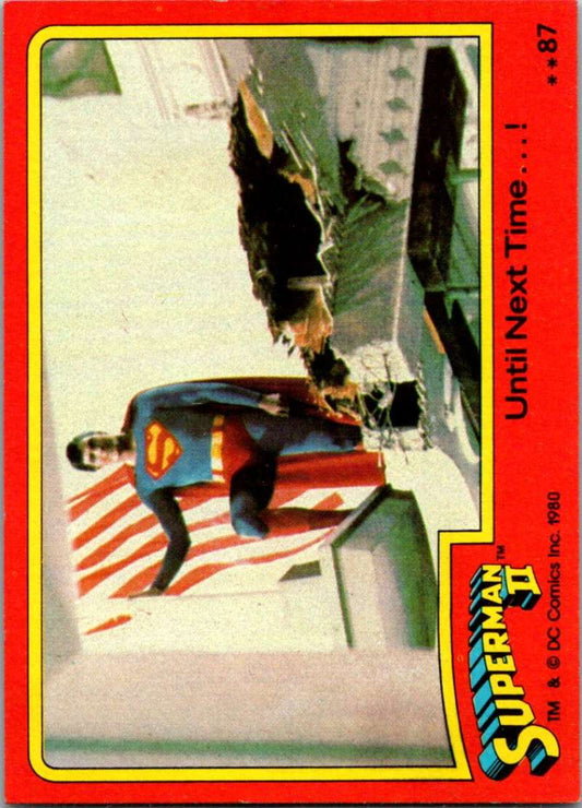 1980 Topps Superman II #87 Until Next Time ...! Image 1