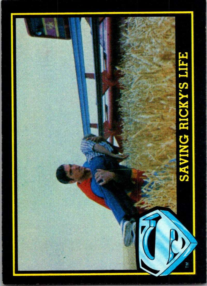 1983 Topps Superman III #37 Saving Ricky's Life