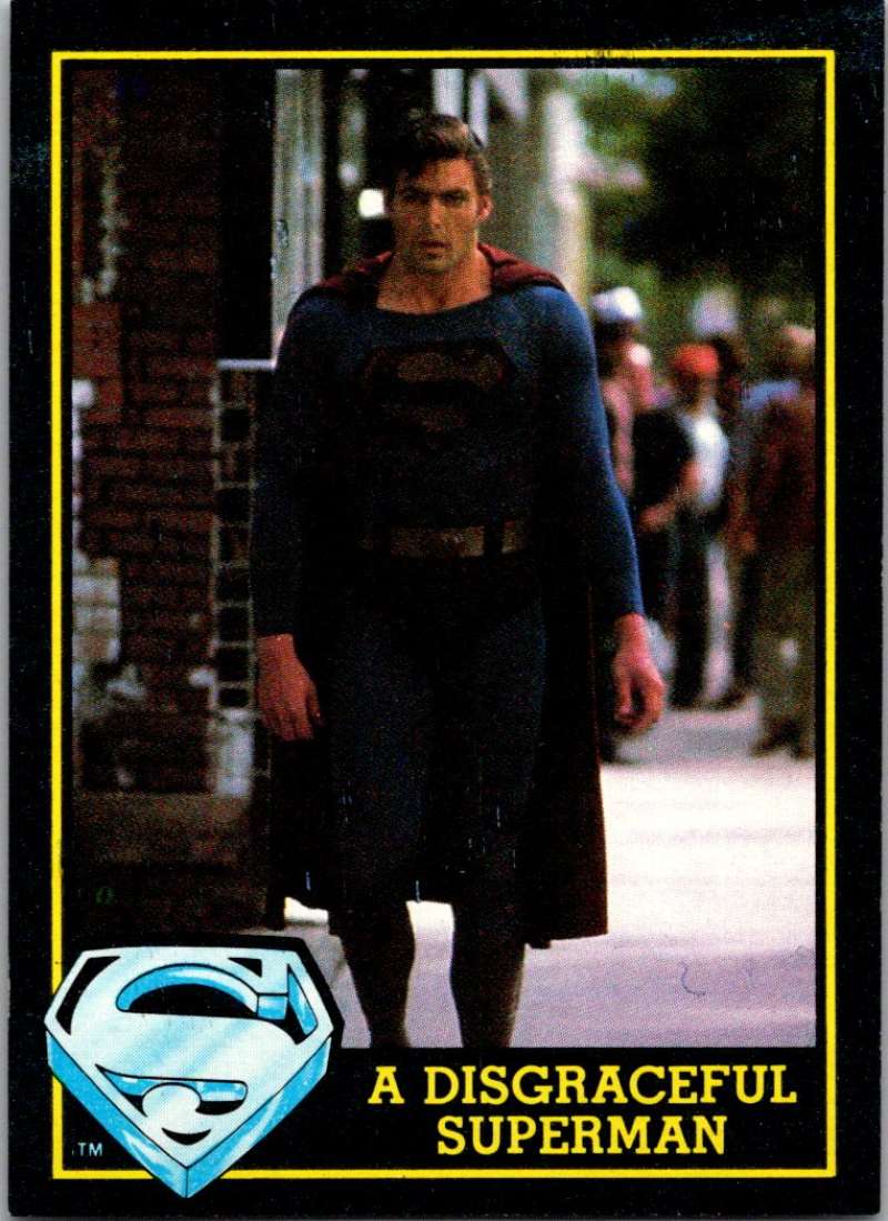 1983 Topps Superman III #57 A Disgraceful Superman Image 1