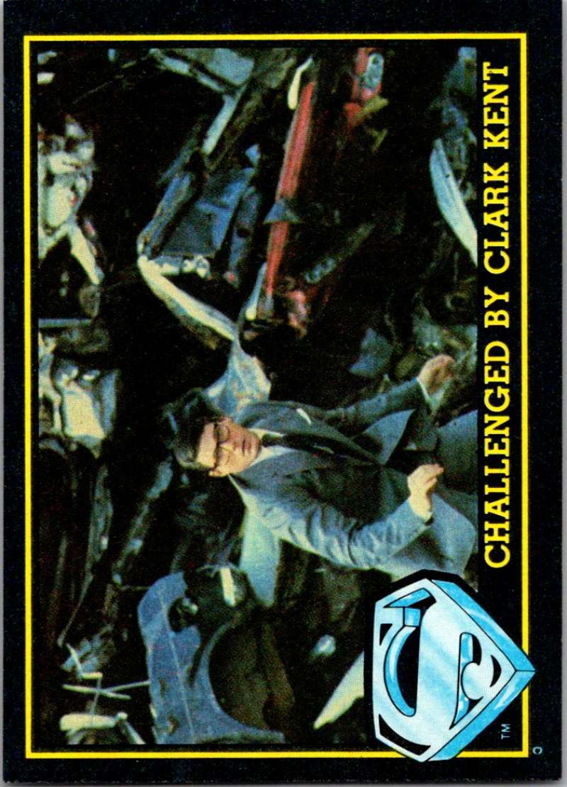 1983 Topps Superman III #60 Challenged by Clark Kent Image 1