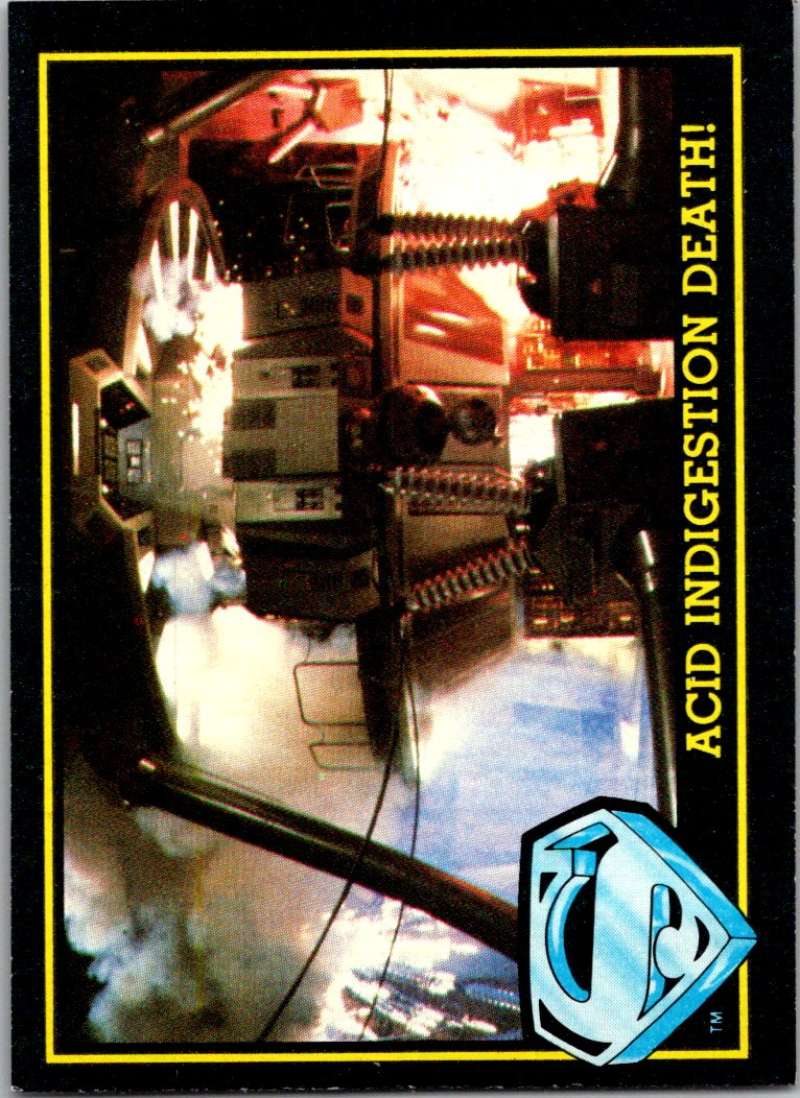 1983 Topps Superman III #90 Acid Indigestion Death!