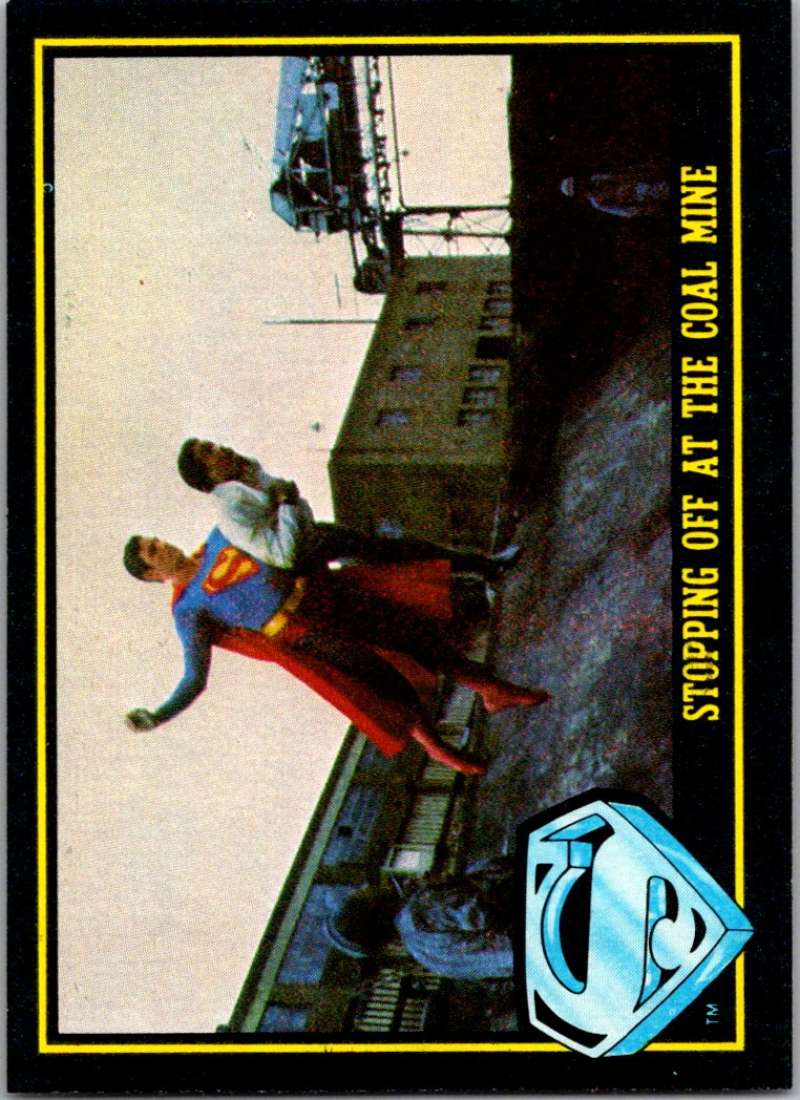 1983 Topps Superman III #93 Stopping Off at the Coal Mine