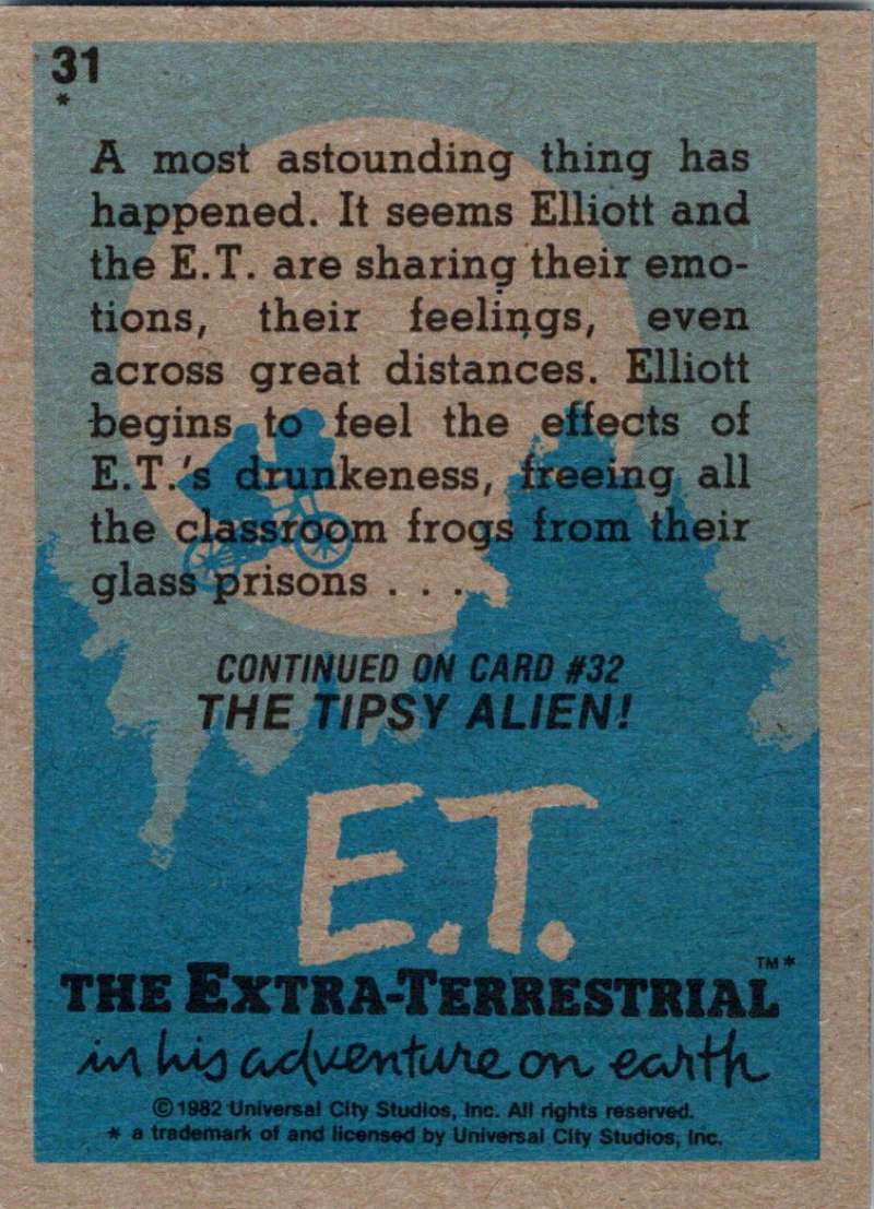 1982 Topps E.T. The Extraterrestrial #31 Frog Madness! Image 2