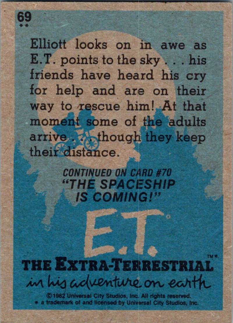 1982 Topps E.T. The Extraterrestrial #69 Sighting the Aliens!