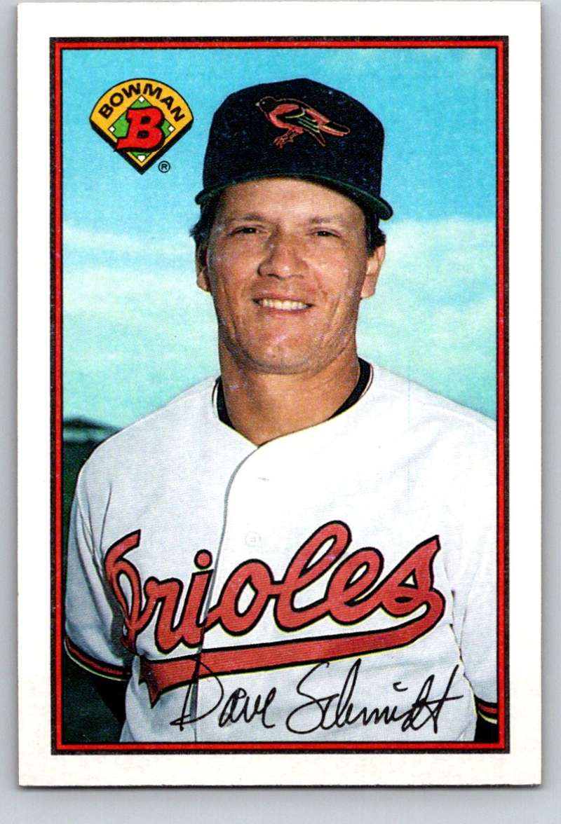 1989 Bowman #5 Dave Schmidt Orioles MLB Baseball Image 1