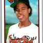 1989 Bowman #11 Juan Bell RC Rookie Orioles MLB Baseball Image 1
