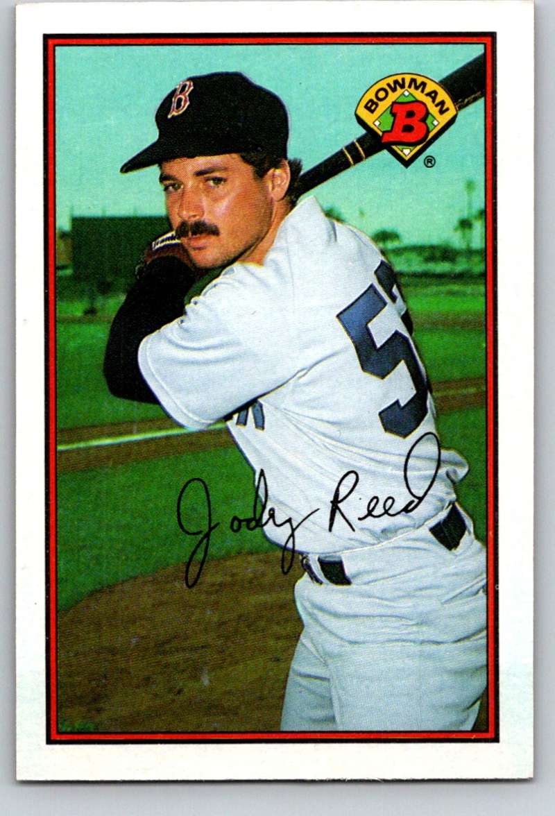 1989 Bowman #30 Jody Reed Red Sox MLB Baseball Image 1