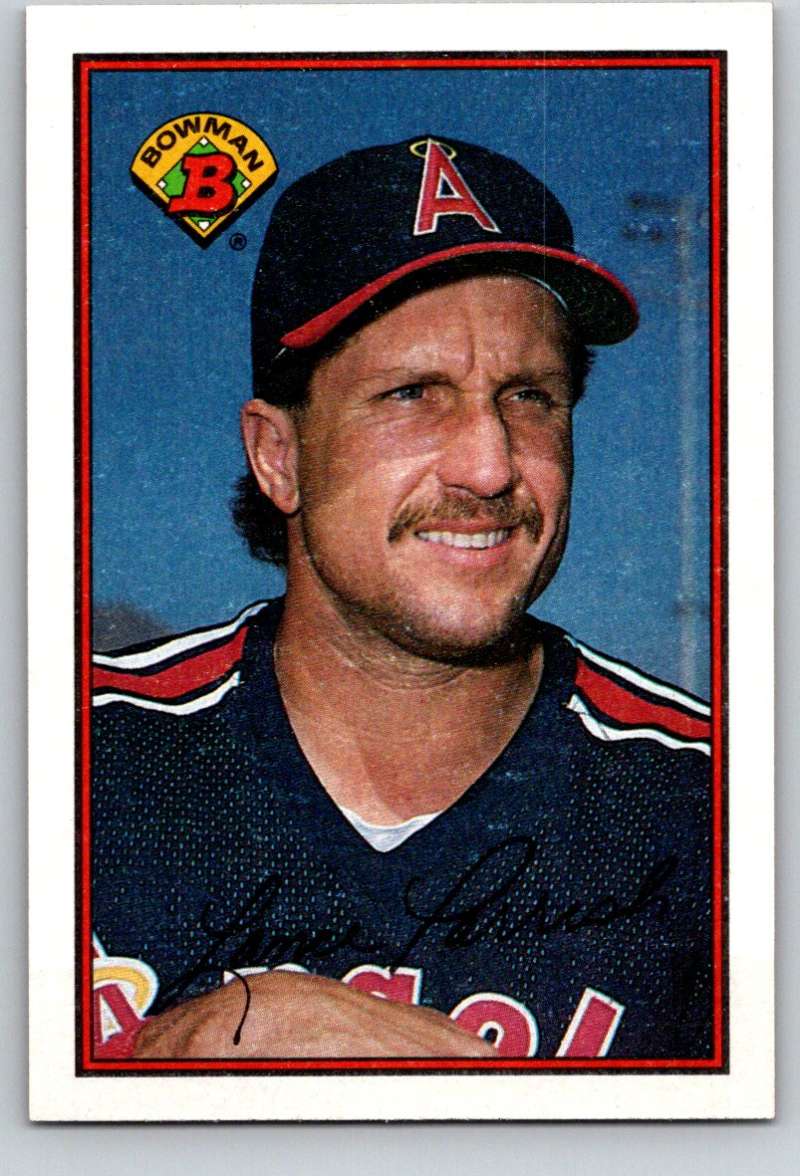 1989 Bowman #45 Lance Parrish Angels MLB Baseball Image 1