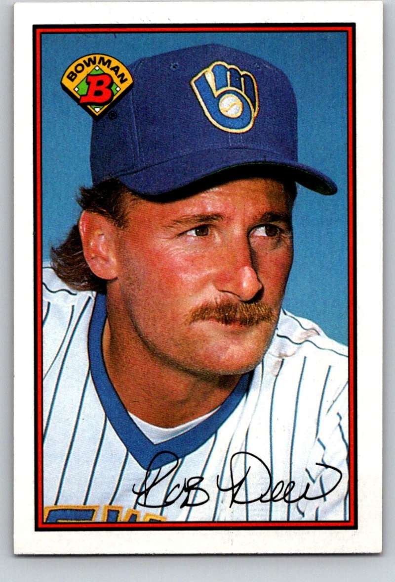 1989 Bowman #146 Rob Deer Brewers MLB Baseball Image 1