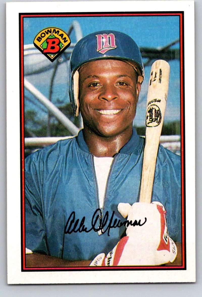 1989 Bowman #156 Al Newman Twins MLB Baseball Image 1
