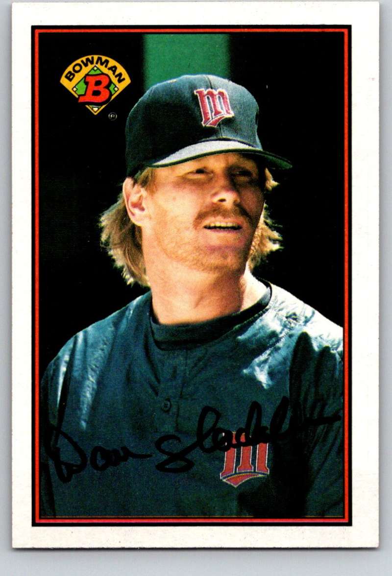 1989 Bowman #163 Dan Gladden Twins MLB Baseball Image 1