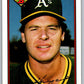 1989 Bowman #187 Rick Honeycutt Athletics MLB Baseball Image 1