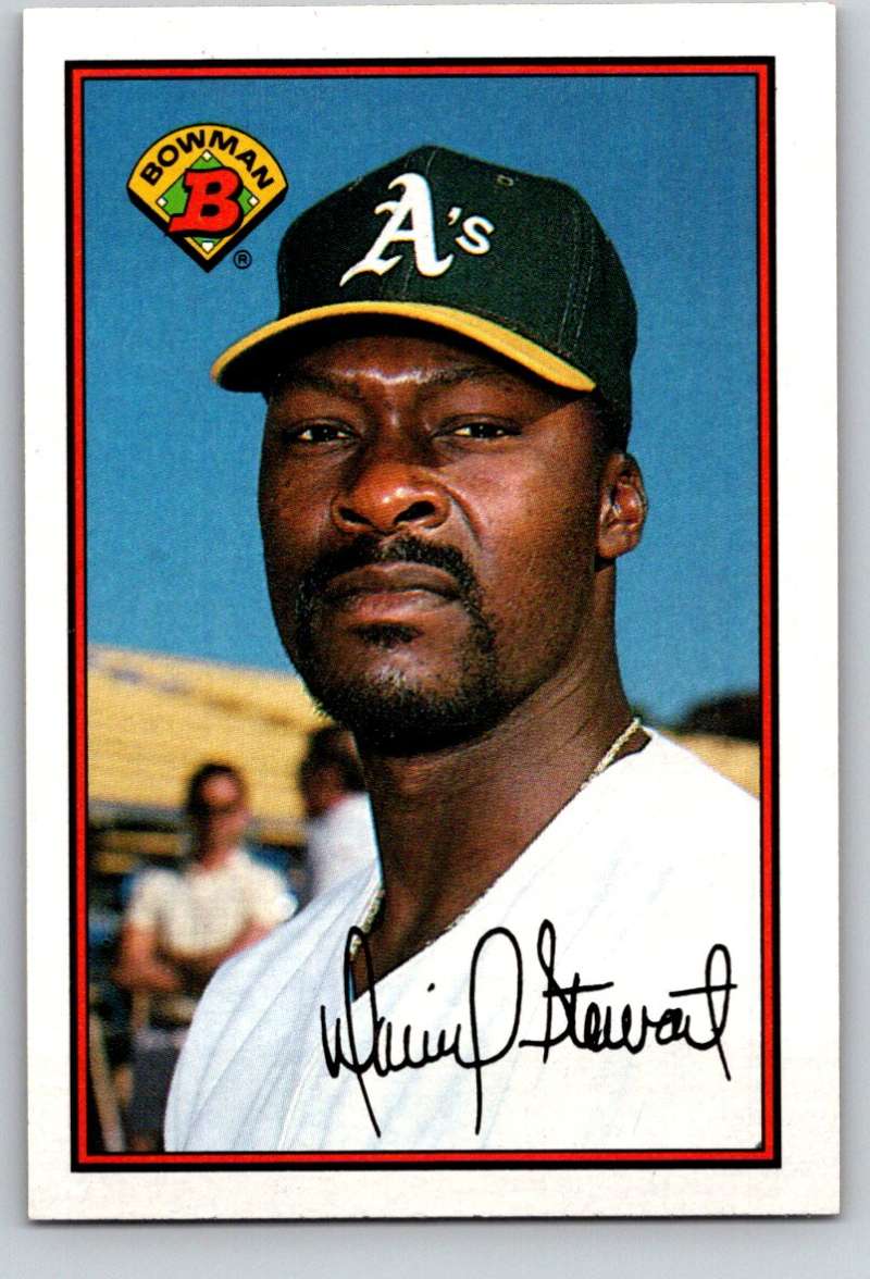 1989 Bowman #188 Dave Stewart Athletics MLB Baseball Image 1