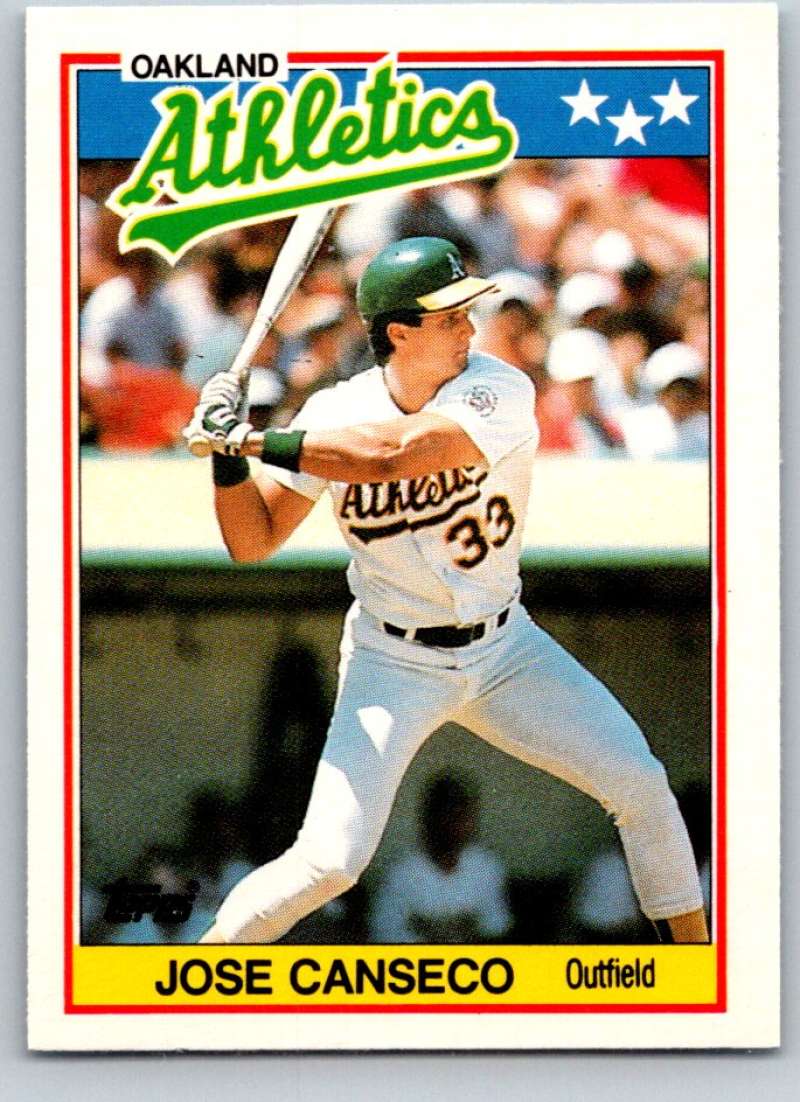 1988 Topps UK Minis #10 Jose Canseco Athletics MLB Baseball