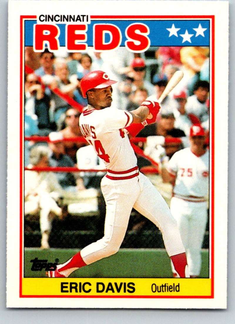 1988 Topps UK Minis #18 Eric Davis Reds MLB Baseball