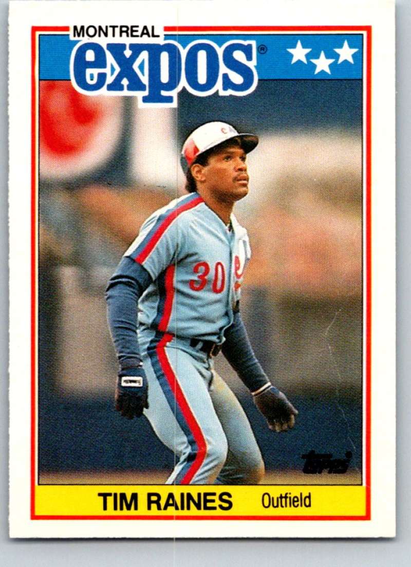 1988 Topps UK Minis #58 Tim Raines Expos MLB Baseball