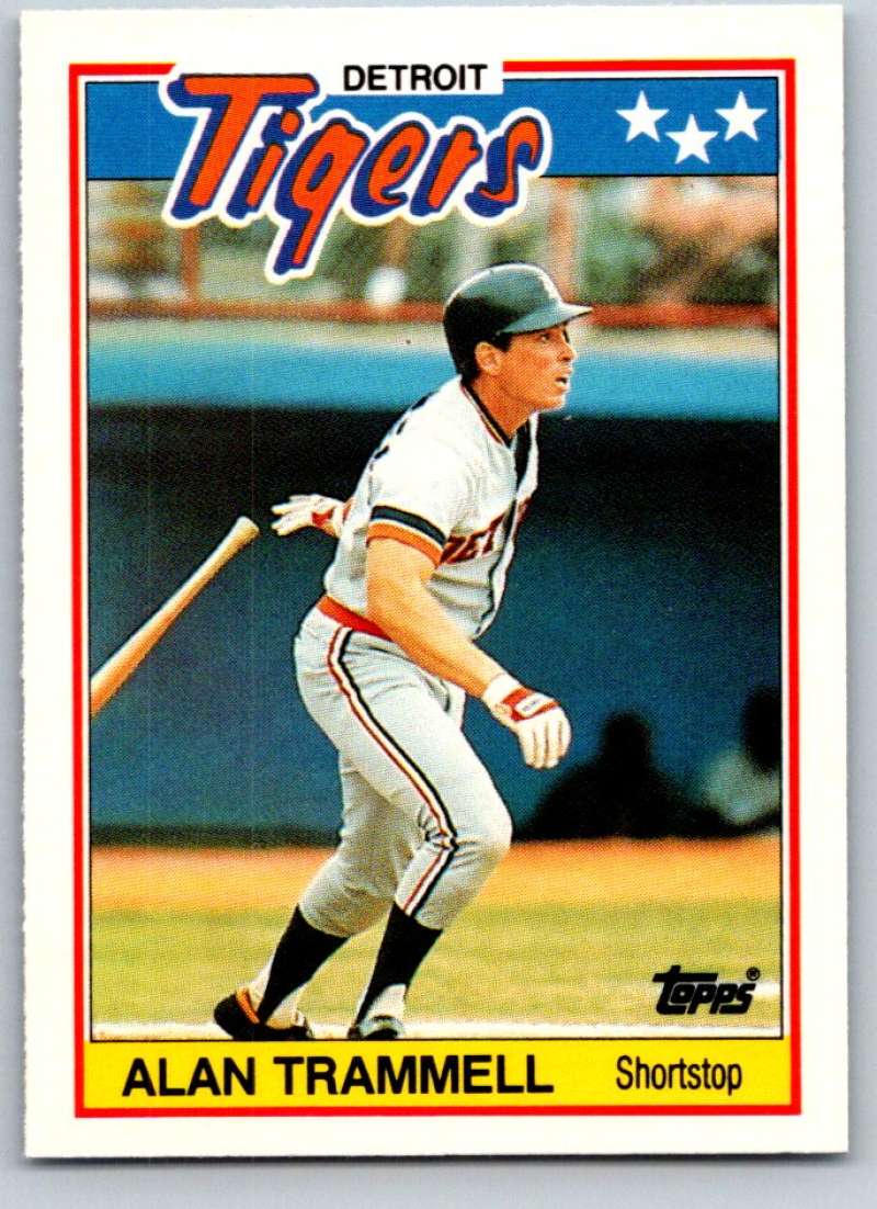 1988 Topps UK Minis #79 Alan Trammell Tigers MLB Baseball