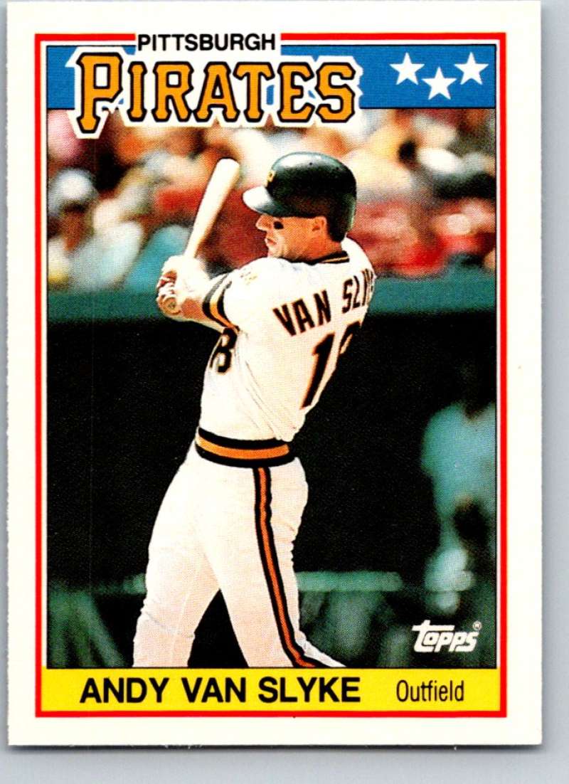 1988 Topps UK Minis #81 Andy Van Slyke Pirates MLB Baseball Image 1