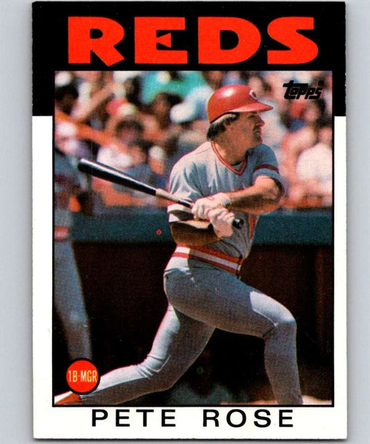 1986 Topps #1 Pete Rose Reds MLB Baseball