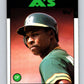 1986 Topps #8 Dwayne Murphy Athletics MLB Baseball Image 1