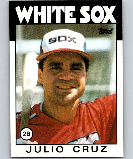 1986 Topps #14 Julio Cruz White Sox MLB Baseball Image 1
