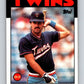 1986 Topps #17 Mike Stenhouse Twins MLB Baseball Image 1